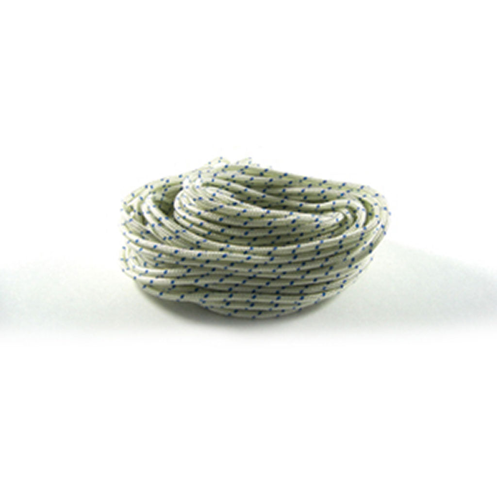 PREMIUM STARTER ROPE #4 BLUE FLECK 3MM DIA X 6'