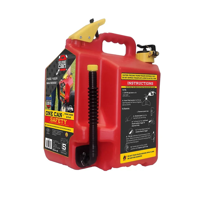 SURECAN Safety Fuel Can - 2 & 5 Gallon
