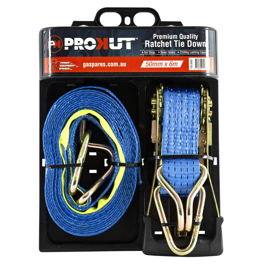 PROKUT RATCHET TIE DOWN STRAP 2500KG LASHING CAPACITY