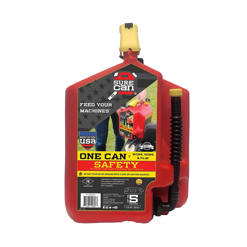 SURECAN Safety Fuel Can - 2 & 5 Gallon