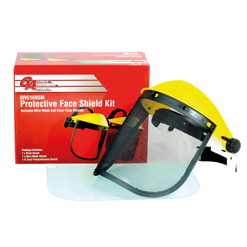 TILT UP PROTECTIVE VISOR KIT WIRE MESH / CLEAR PC FACE
