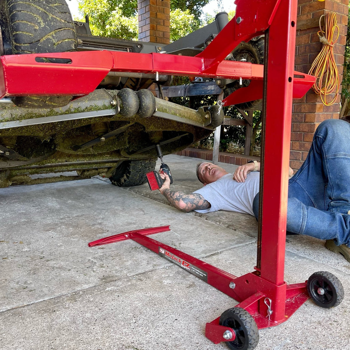 Mojack zero best sale turn mower lift