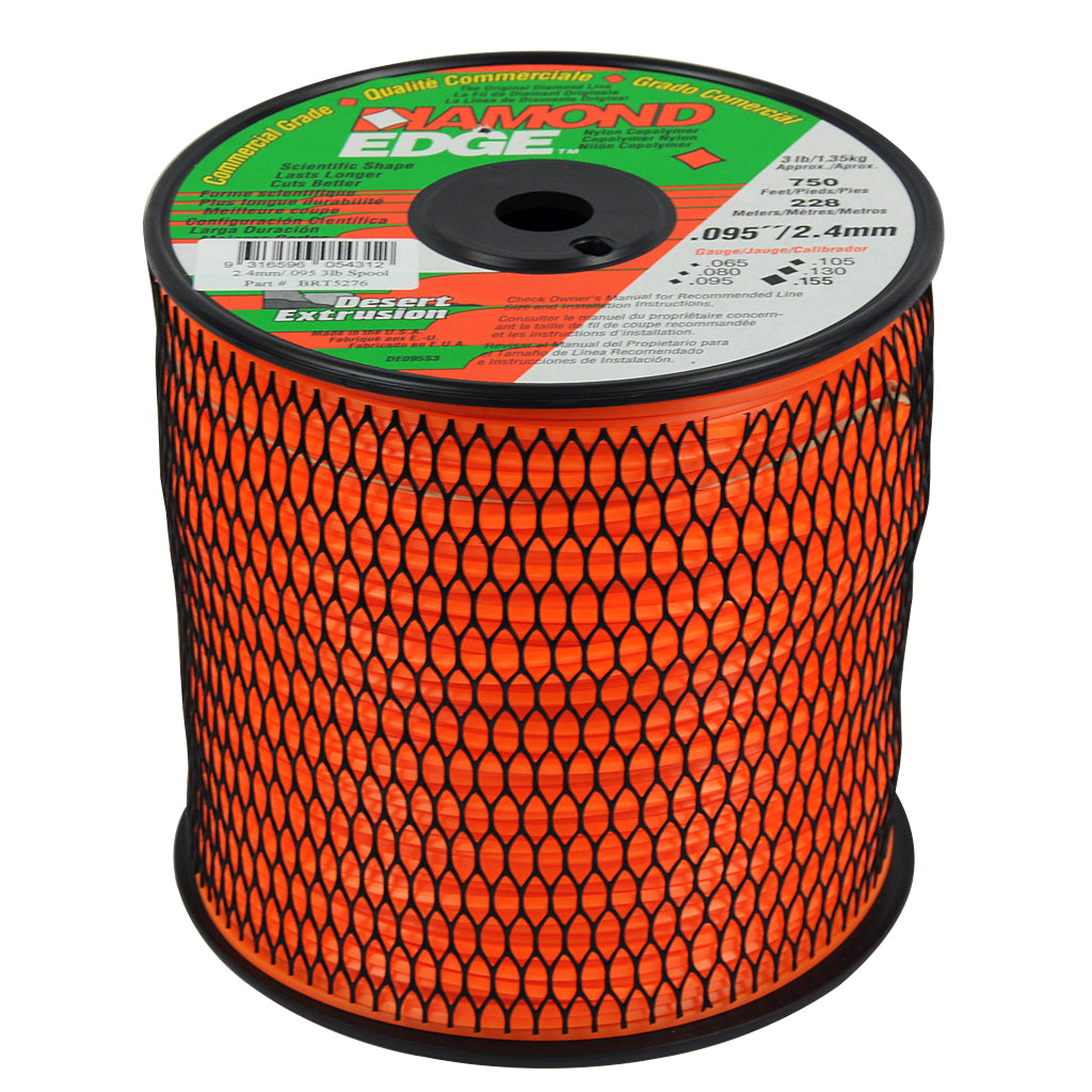 DIAMOND EDGE TRIMMER LINE .095" / 2.40MM SPOOL