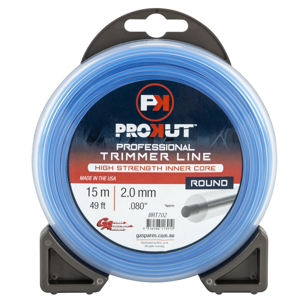 PROKUT TRIMMER LINE ROUND BLUE .080 2.0MM 49'