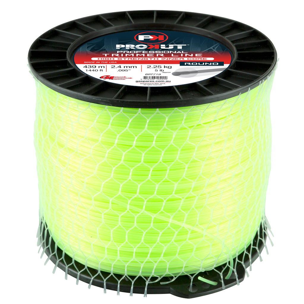 PROKUT TRIMMER LINE ROUND GREEN .095 2.4MM 5LB