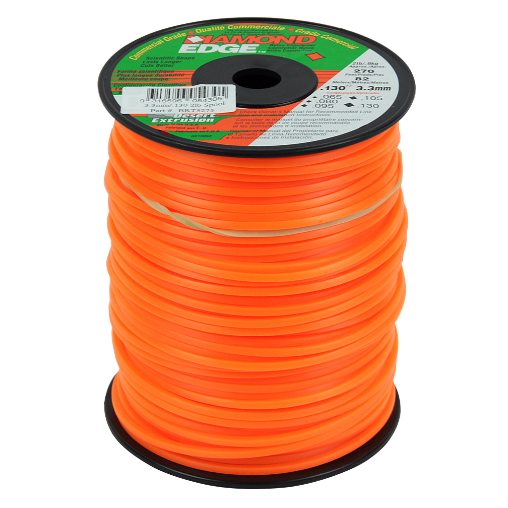 DIAMOND EDGE TRIMMER LINE .130" / 3.30MM SPOOL