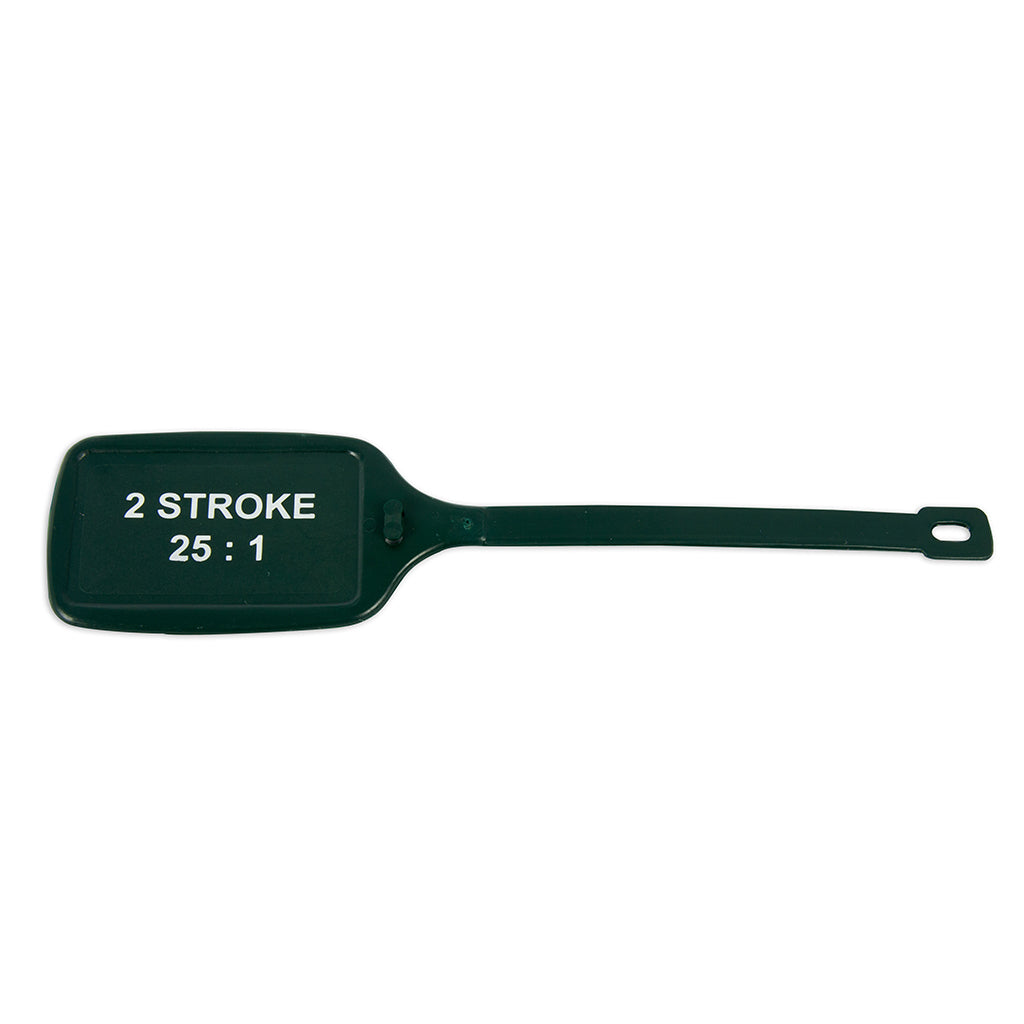 IDENTIFICATION & FUEL TAGS 2-STROKE 25:1 PLASTIC DARK