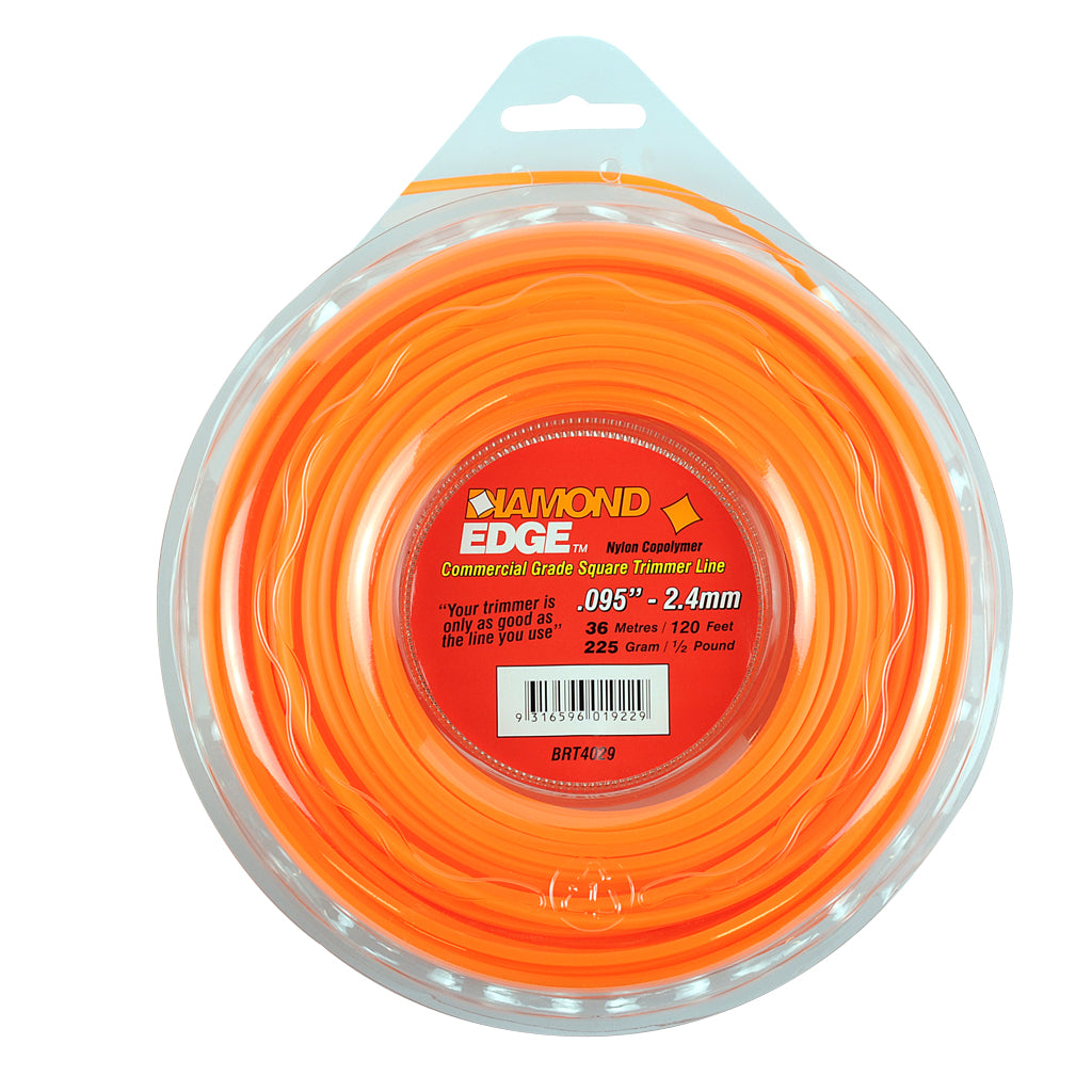 DIAMOND EDGE TRIMMER LINE .095" / 2.40MM DONUT