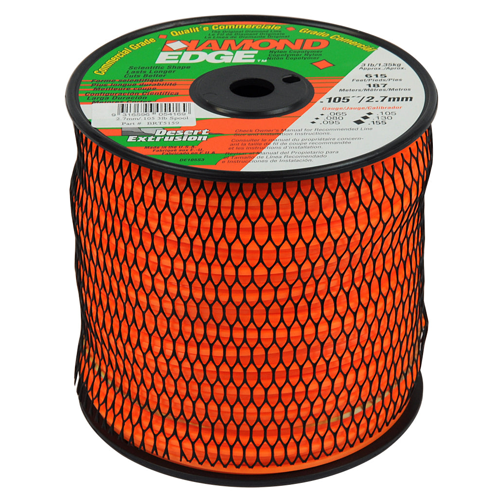 DIAMOND EDGE TRIMMER LINE .105" / 2.70MM SPOOL