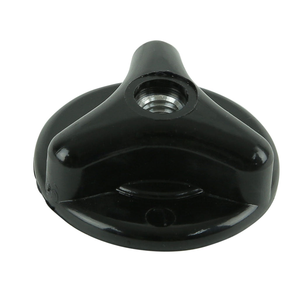 BLACK PLASTIC LEFT HAND THREADED MANUAL FEED NYLON