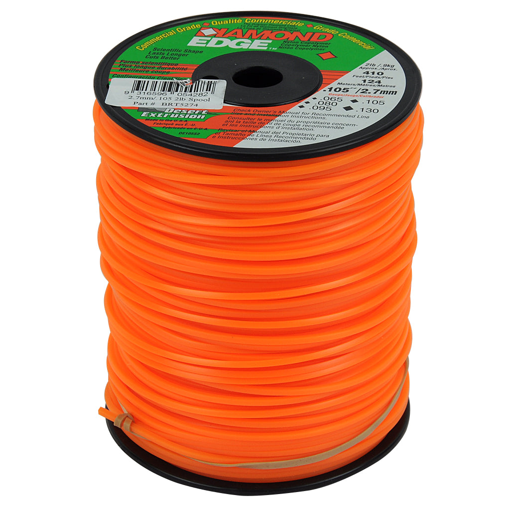 DIAMOND EDGE TRIMMER LINE .105" / 2.70MM SPOOL