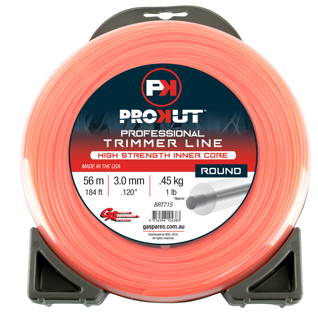 PROKUT TRIMMER LINE ROUND ORANGE .120 3MM 1LB