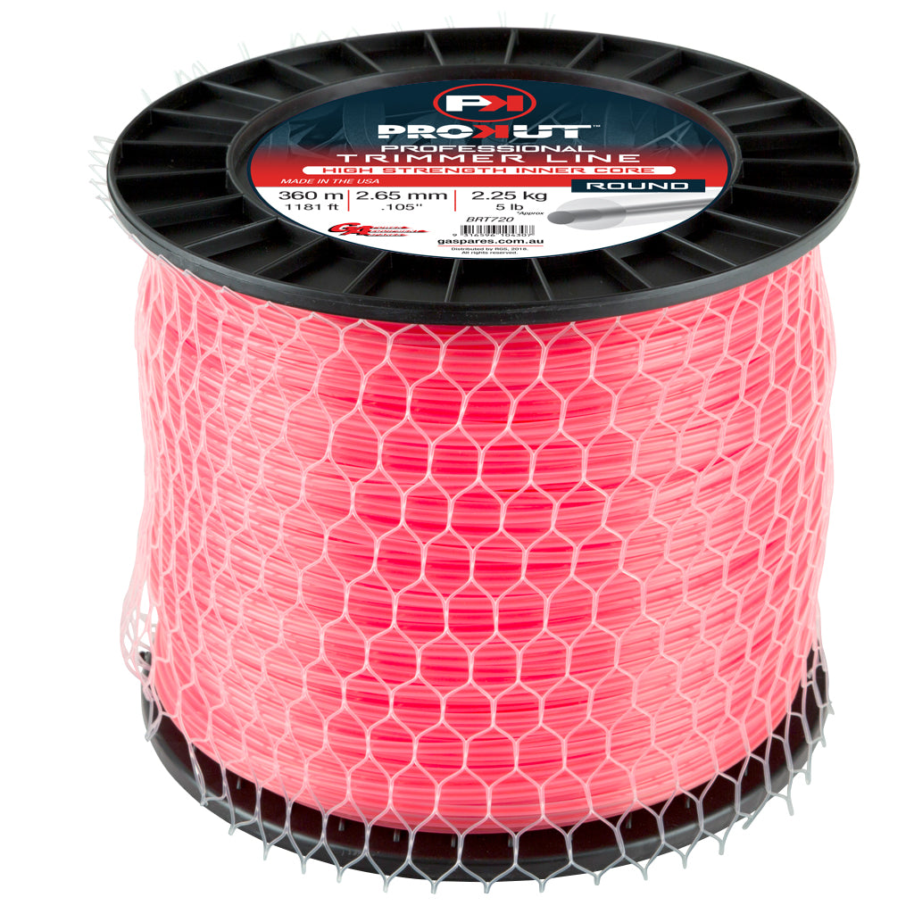 PROKUT TRIMMER LINE ROUND PINK .105 2.65MM 5LB