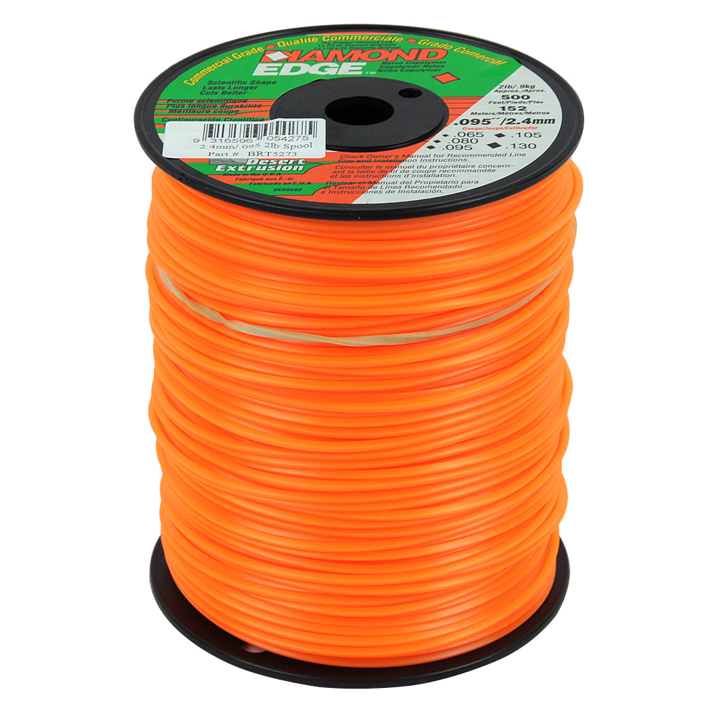 DIAMOND EDGE TRIMMER LINE .095" / 2.40MM SPOOL