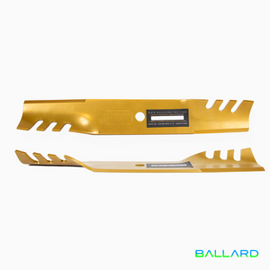 Gold Hybrid Mower Blades 14 3/4" Long, 2.5" Wide, 5/8 " Center Hole