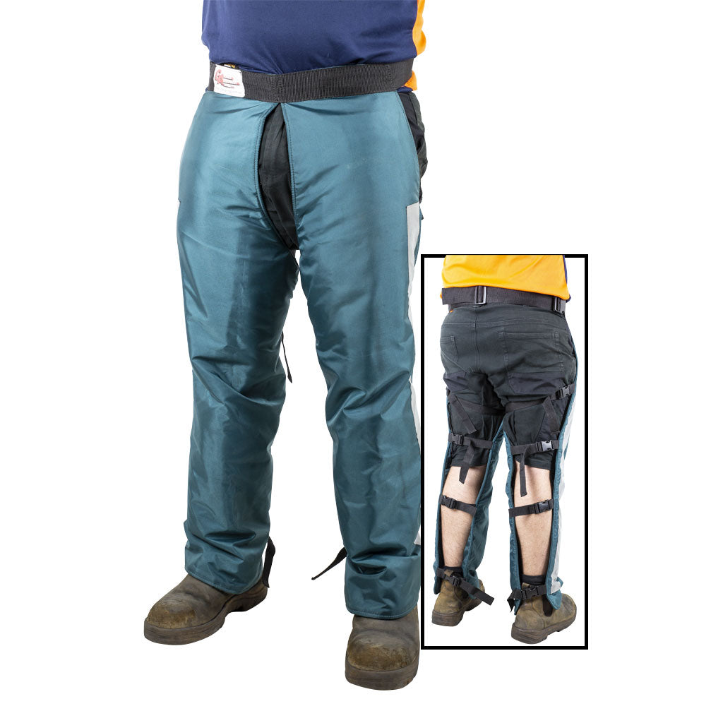GA GREEN CHAINSAW CHAPS LGE 1050MM