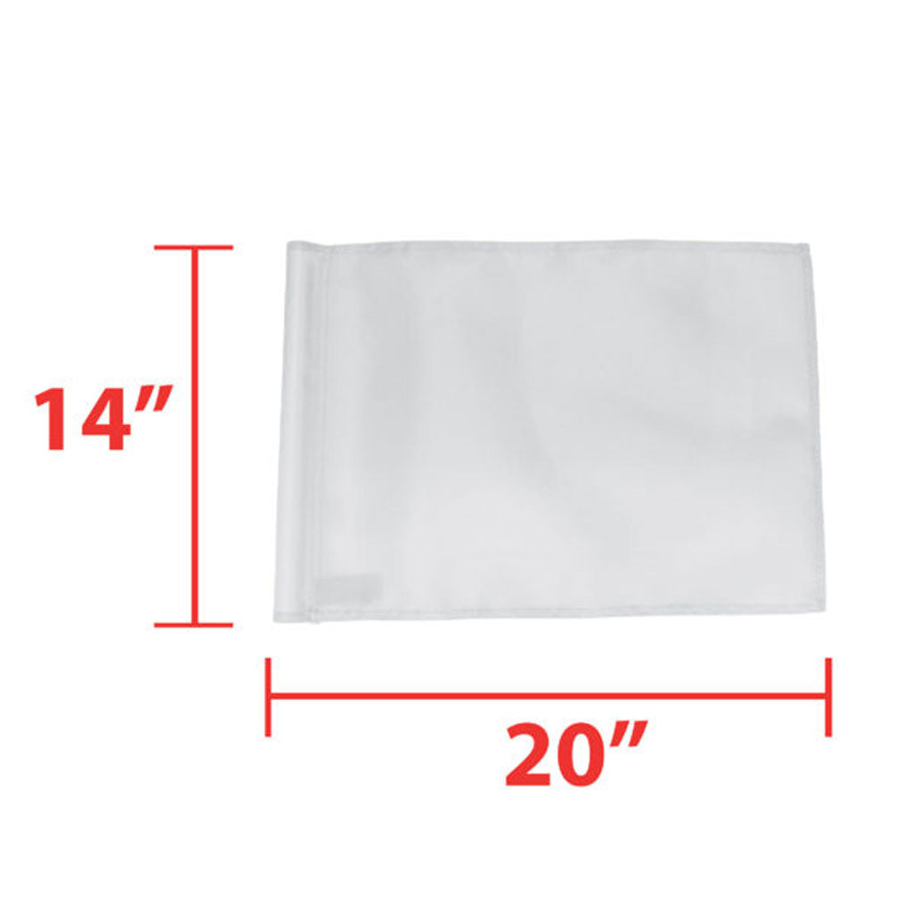 FLAGS 400 DENIER TUBE STYLE (WHITE)
