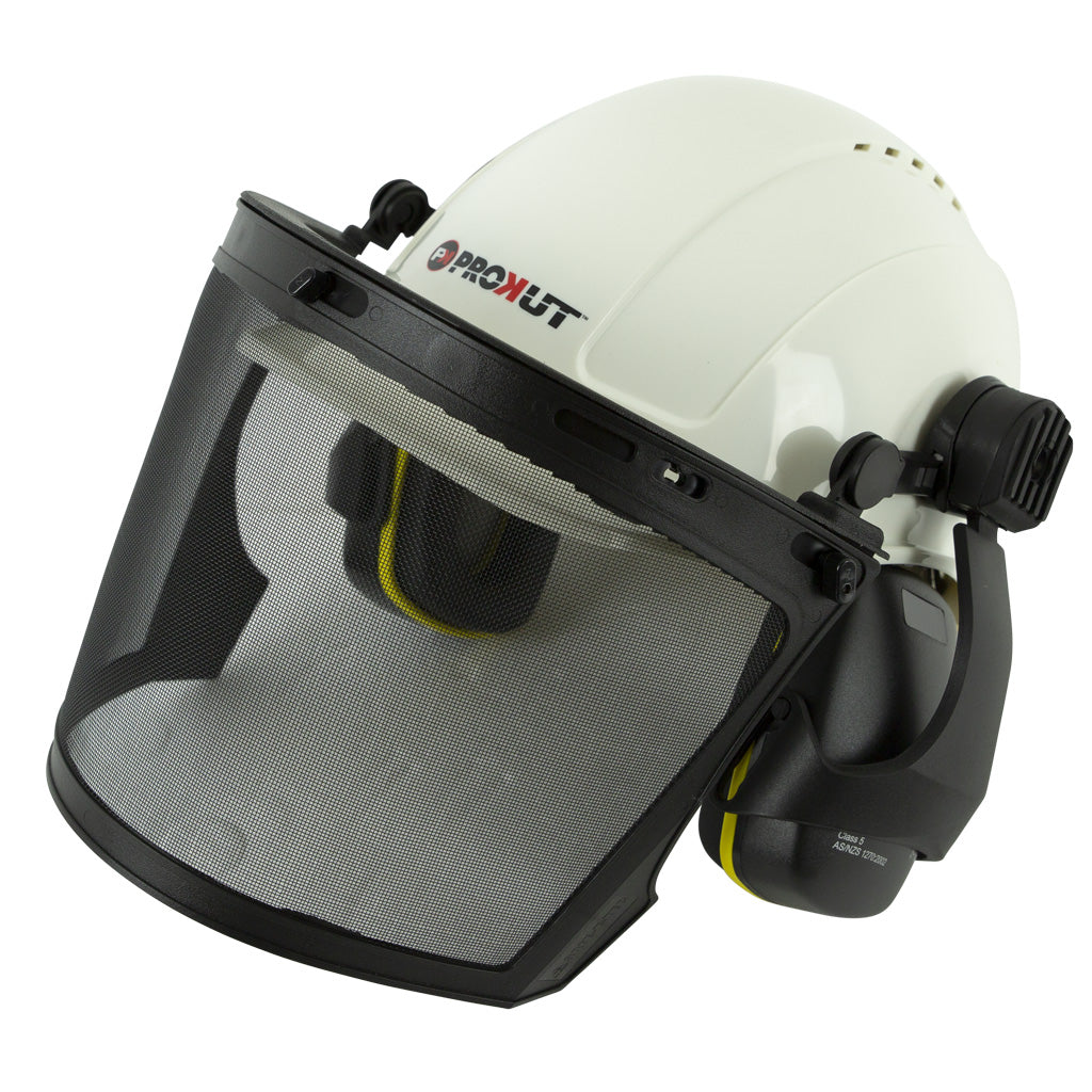 PROKUT SAFETY HELMET KIT PREMIUM QUALITY (WHITE ONLY)
