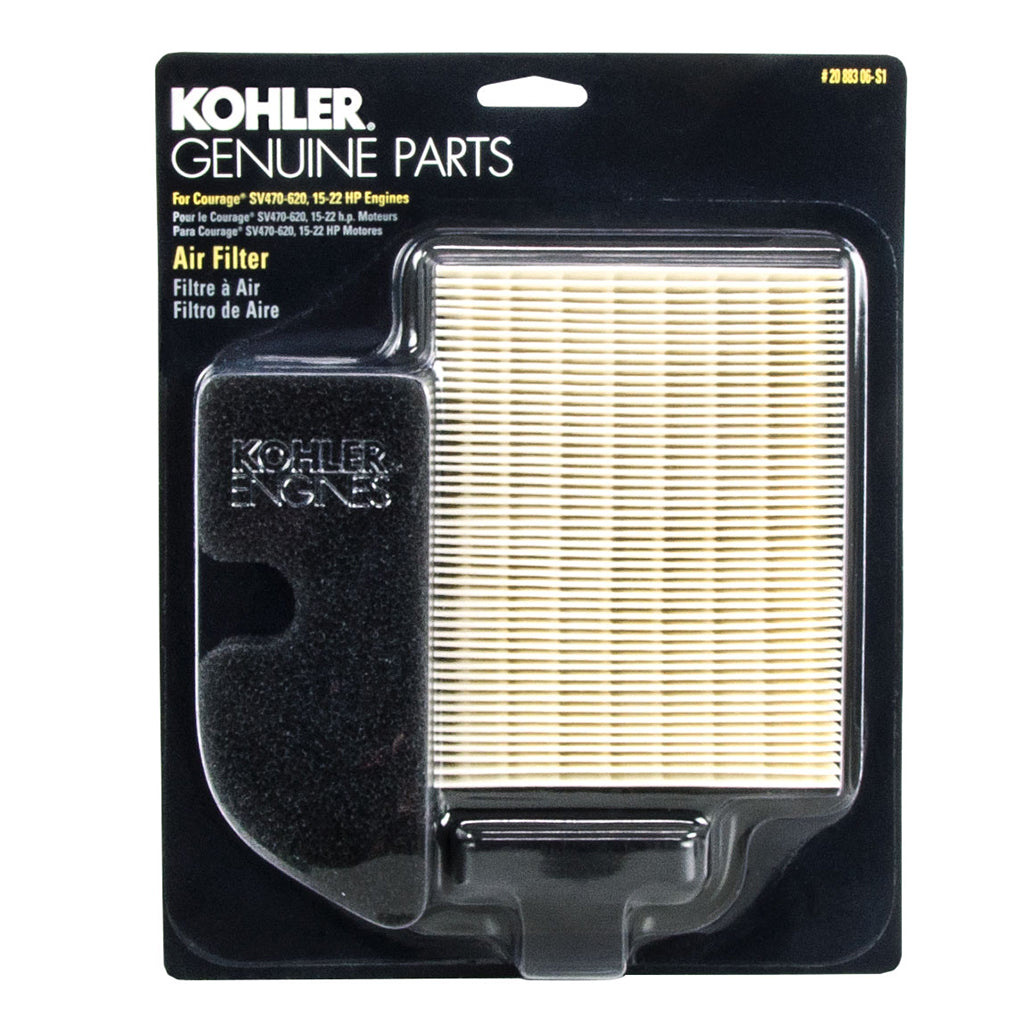 KOHLER AIR FILTER & PRE-FILTER KIT SV470 SV480 SV490 SV530