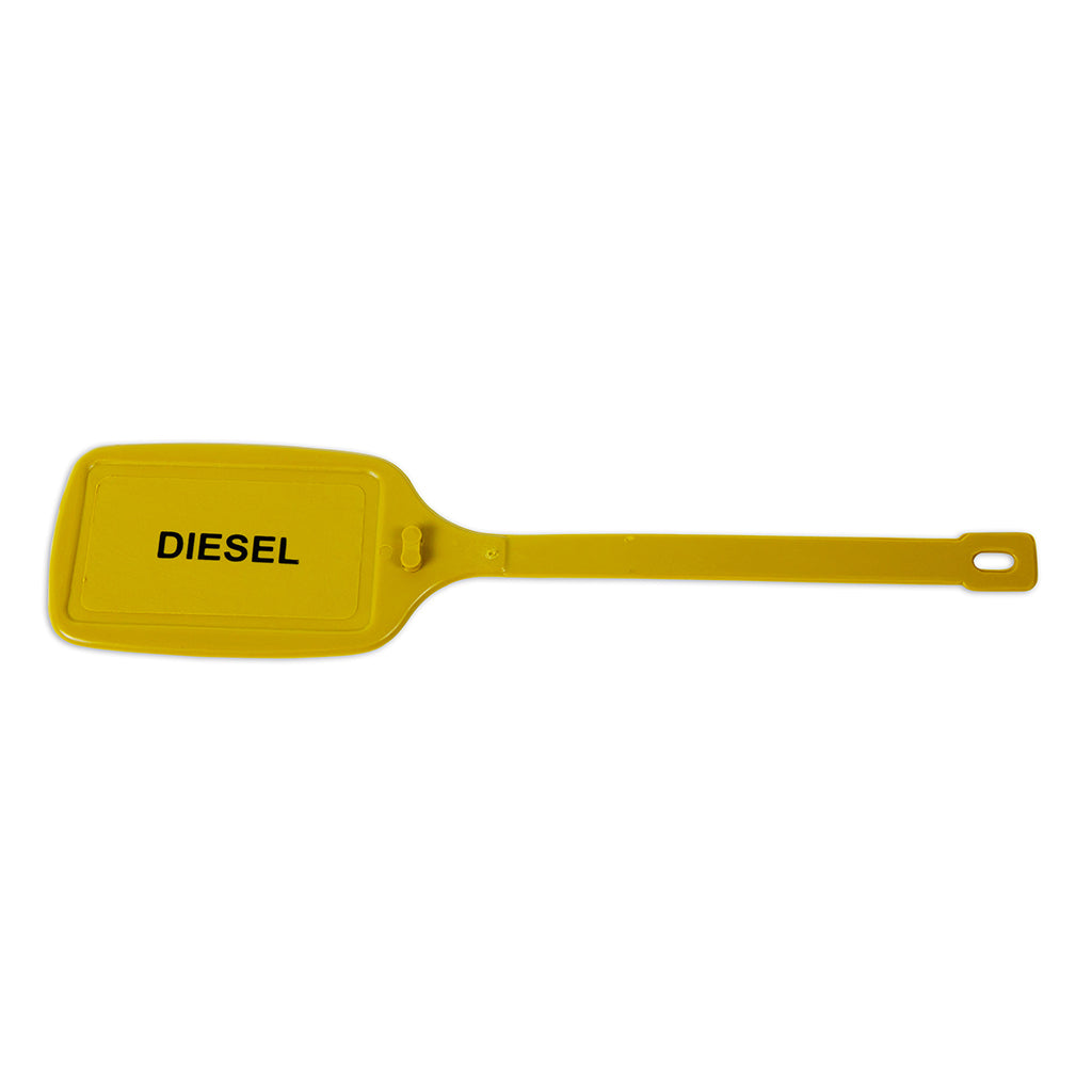 IDENTIFICATION & FUEL TAGS DIESEL PLASTIC GOLD (10 PACK)