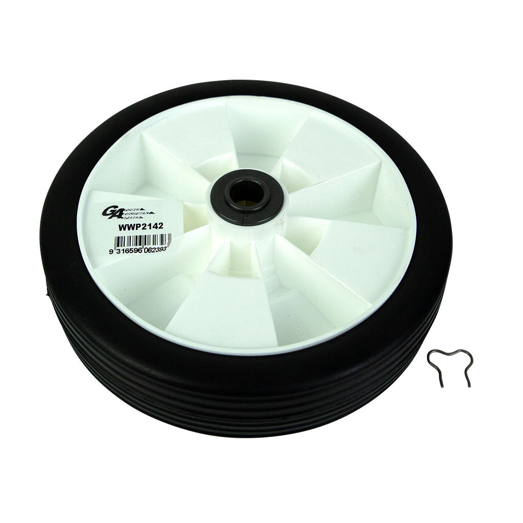 PLASTIC WHEEL ASSEMBLY 7" W/ BEARING & 9/16" BUSH