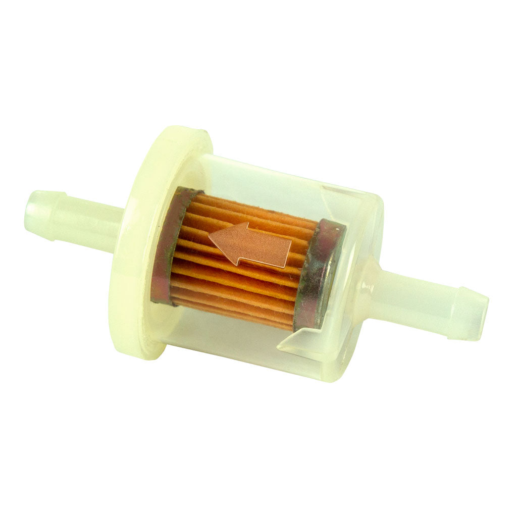 UNIVERSAL INLINE FUEL FILTER FITS 1/4" FUEL LINE 80 MICRON