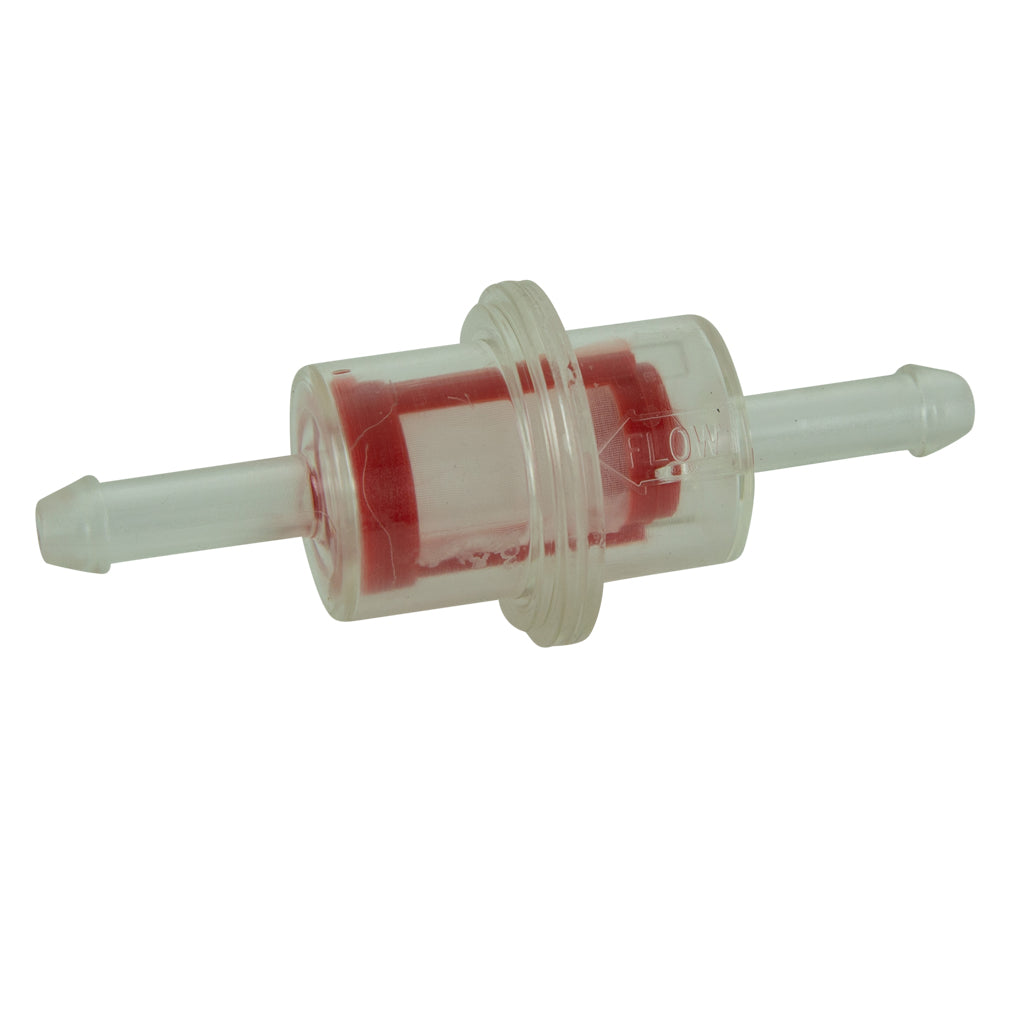INLINE FUEL FILTER 1/4" CLEAR WALBRO TYPE